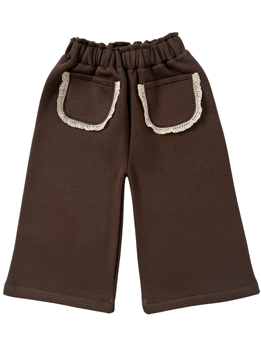 Brązowe spodnie dresowe