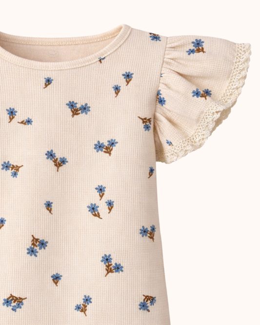 APRIL Body z koronką naturalne kwiaty