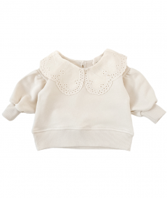 Bawełniana bluza z kołnierzykiem
