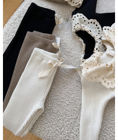 Dzianinowe legginsy premium cotton