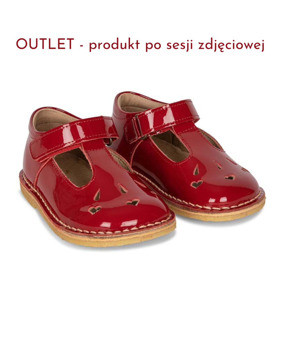 Półbuty czerwone