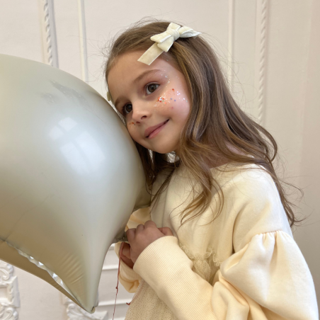 Spinki do włosów velvet cream bow