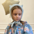 Czapka z uszami kotka blue