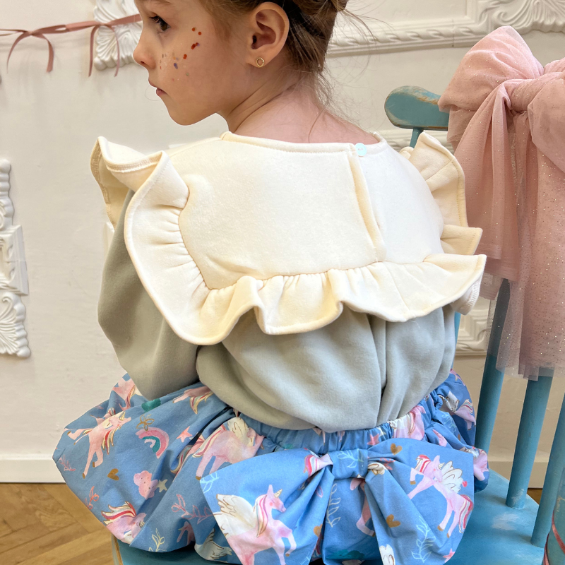 Bluza dresowa miętowa