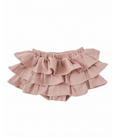 Muślinowe bloomersy- różowe (56-86cm)
