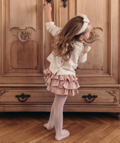 Muślinowe bloomersy- różowe (56-86cm)