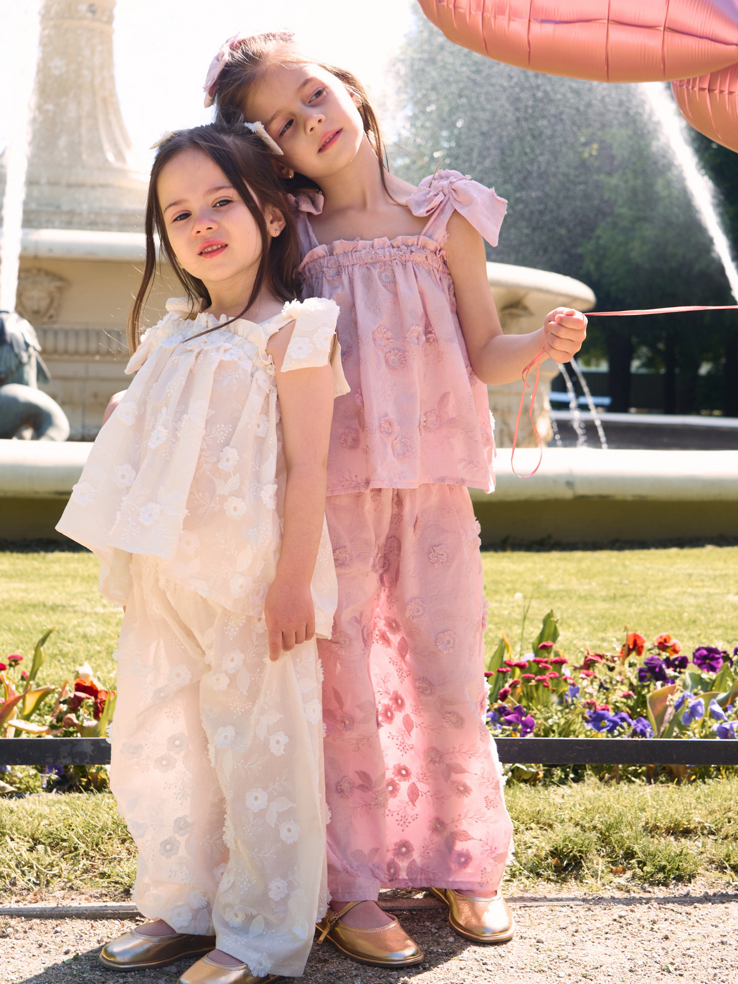 Bluzka z kokardami - ecru