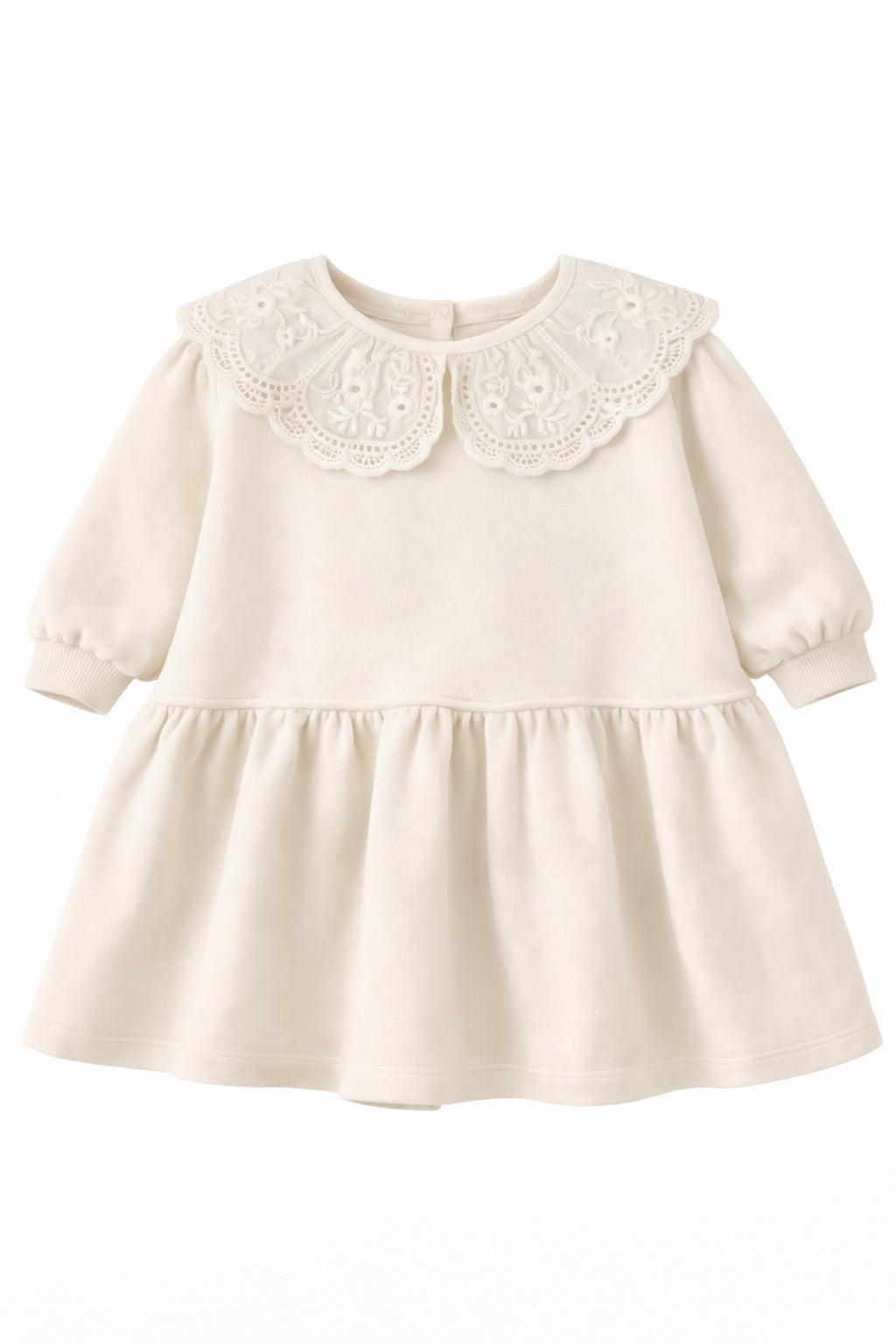 Dresowa sukienka z odpinanym kołnierzem