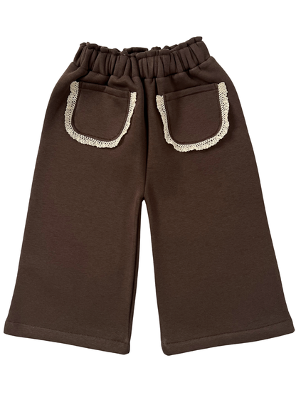 Brązowe spodnie dresowe