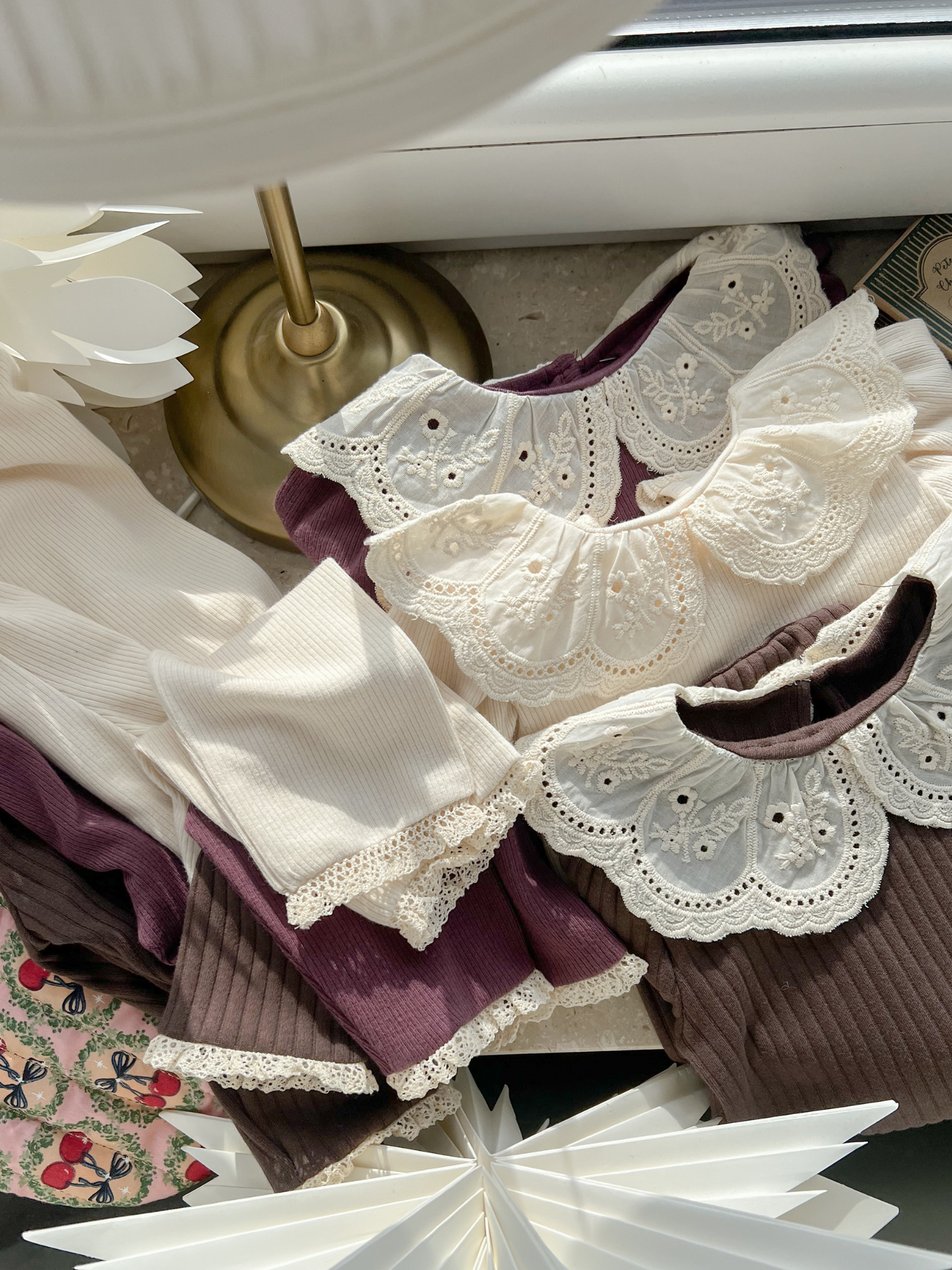 Komplet prążkowany - 3 kolory