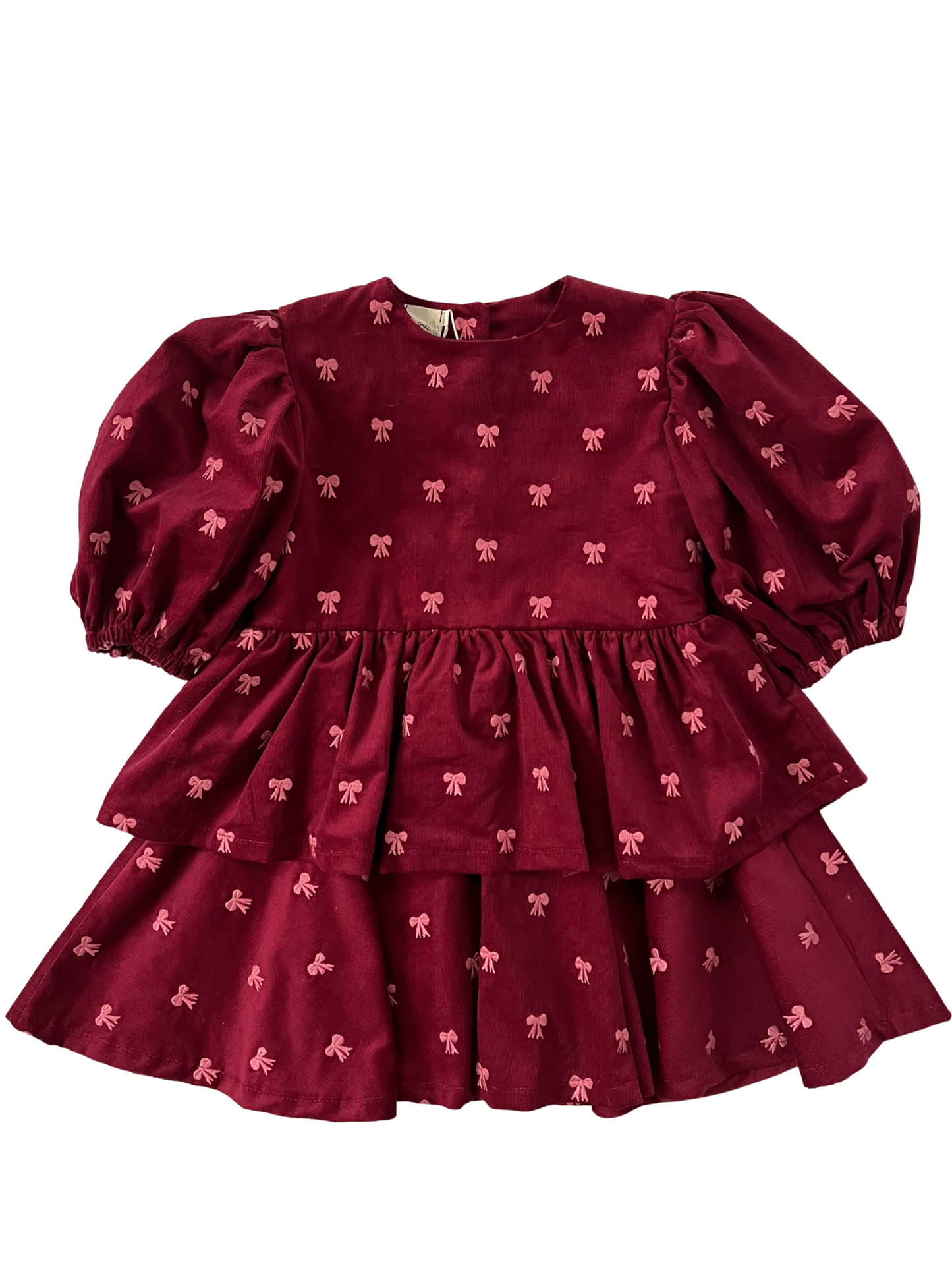 Sukienka z falbankami pink bows