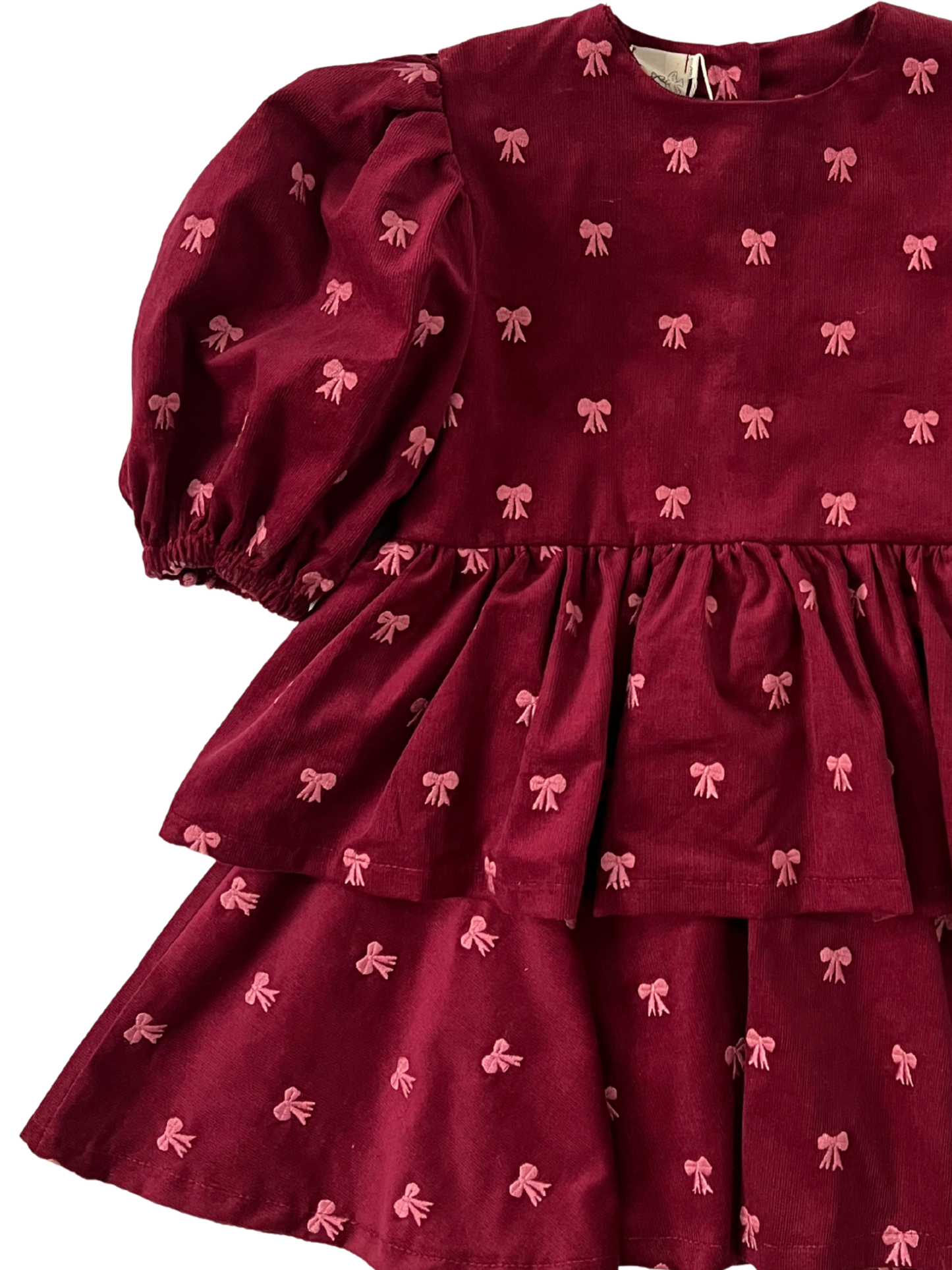 Sukienka z falbankami pink bows