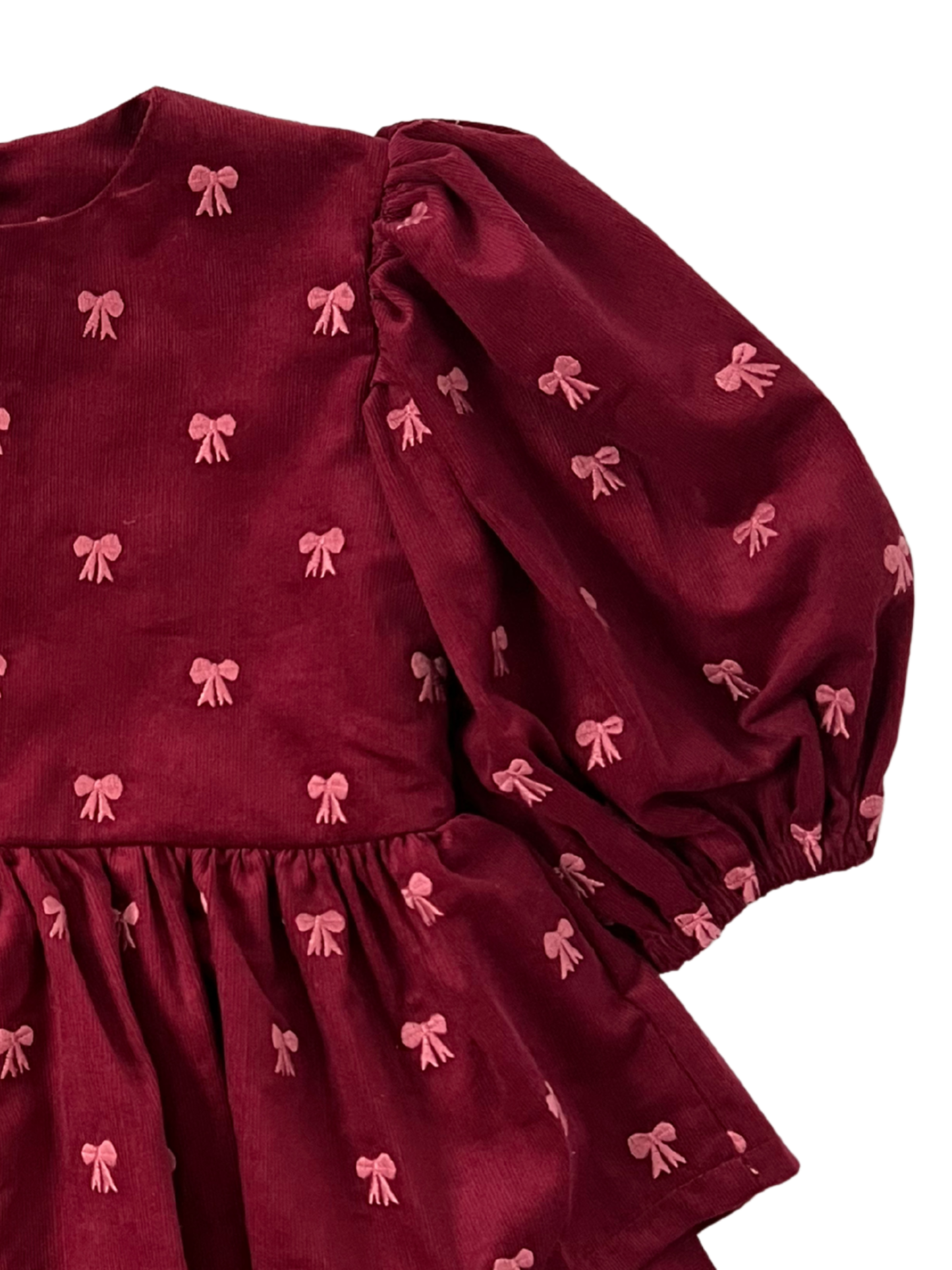 Sukienka z falbankami pink bows