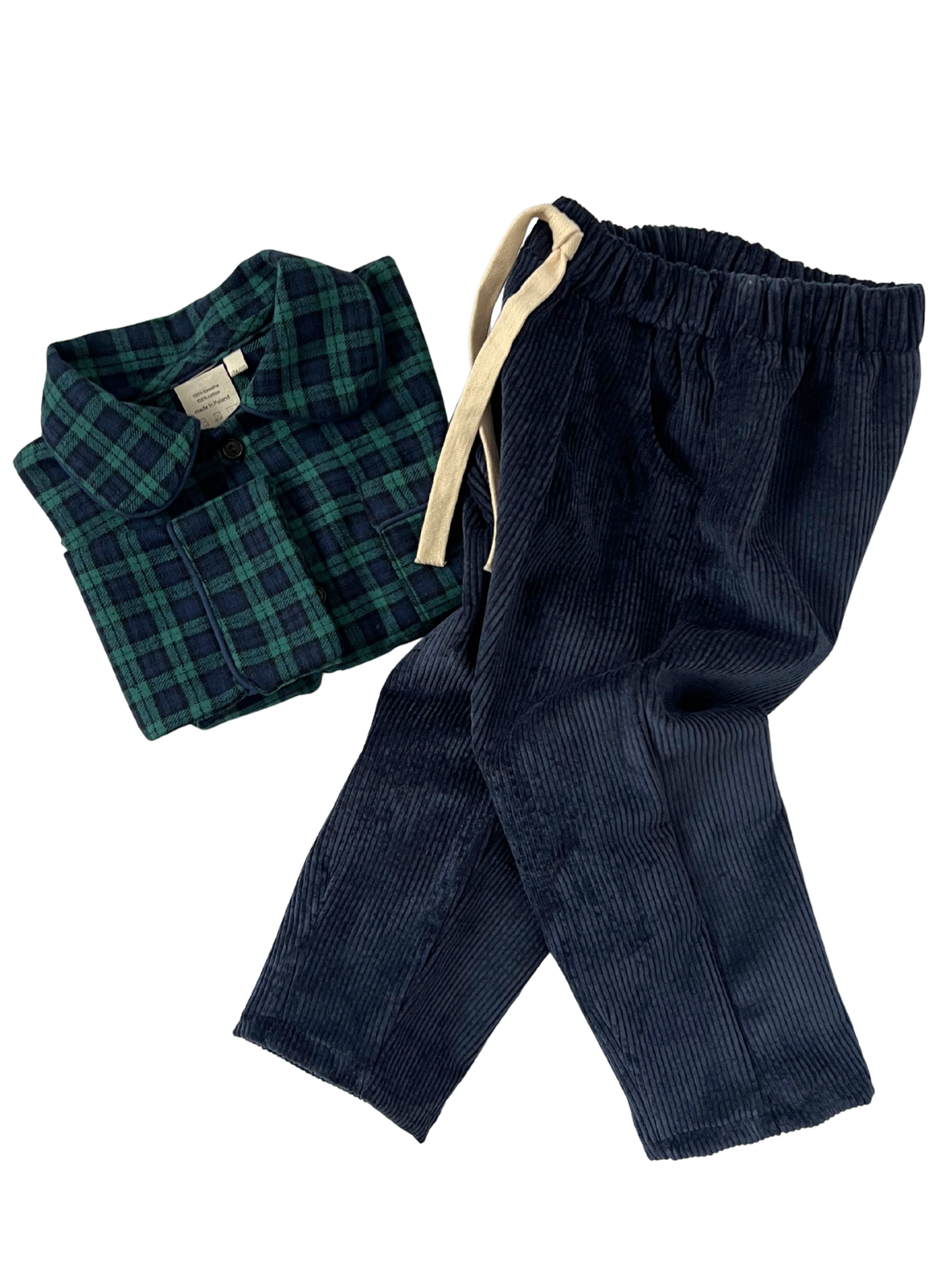 Spodnie sztruksowe - granatowe Royal