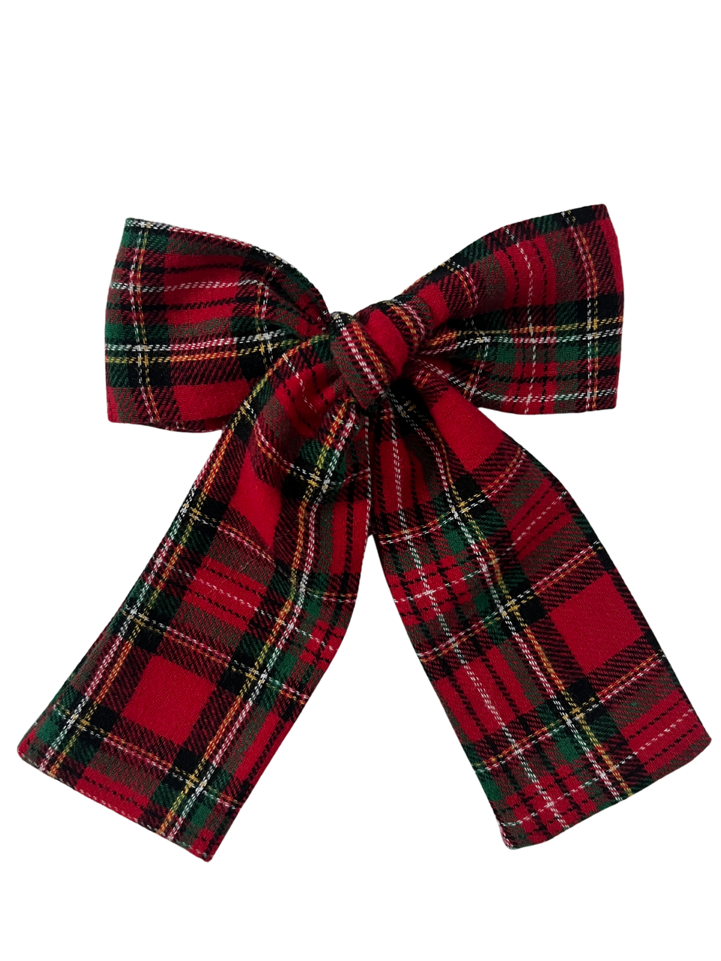 Duża kokarda w świąteczną kratę Christmas
