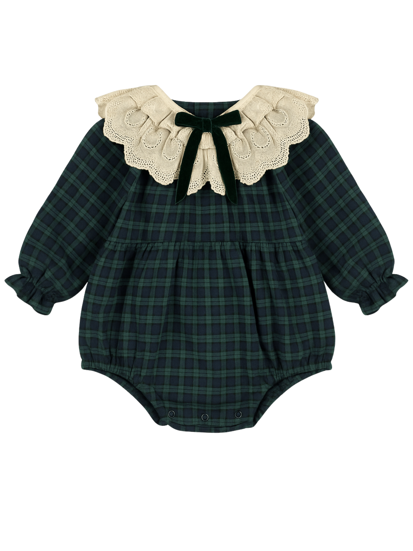 Bawełniany rampers w kratę Royal