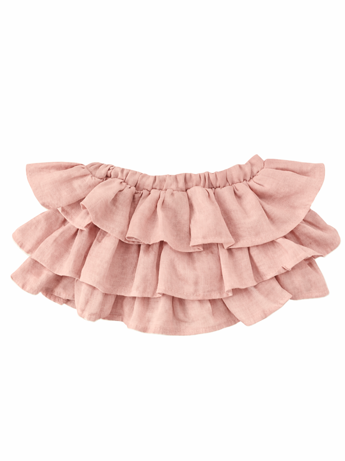 Muślinowe bloomersy z falbankami