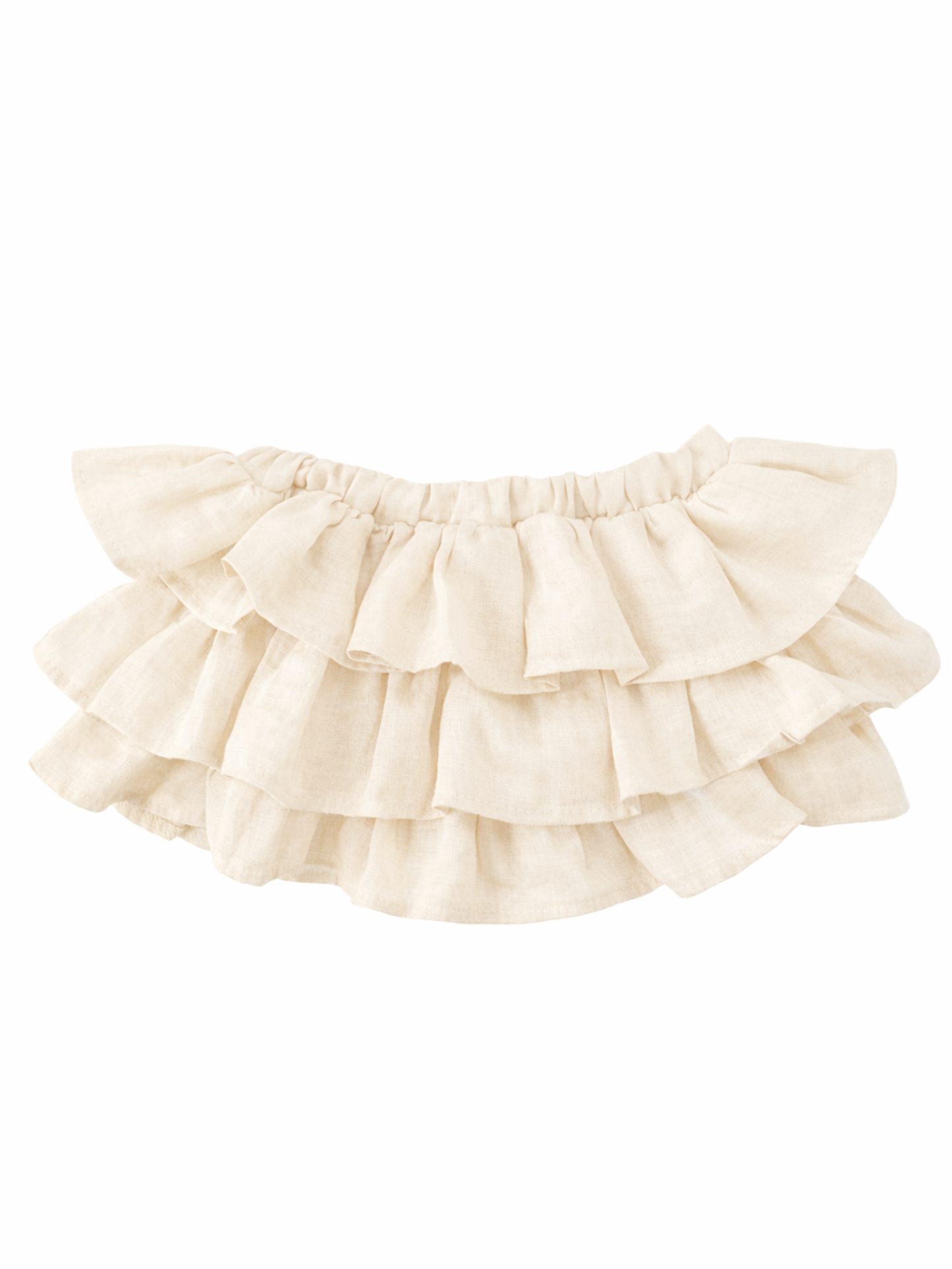 Muślinowe bloomersy z falbankami