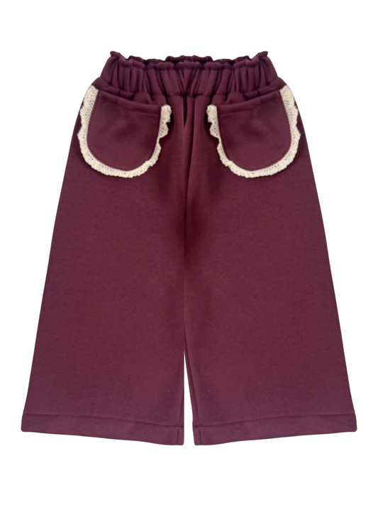 Spodnie dresowe bordowe