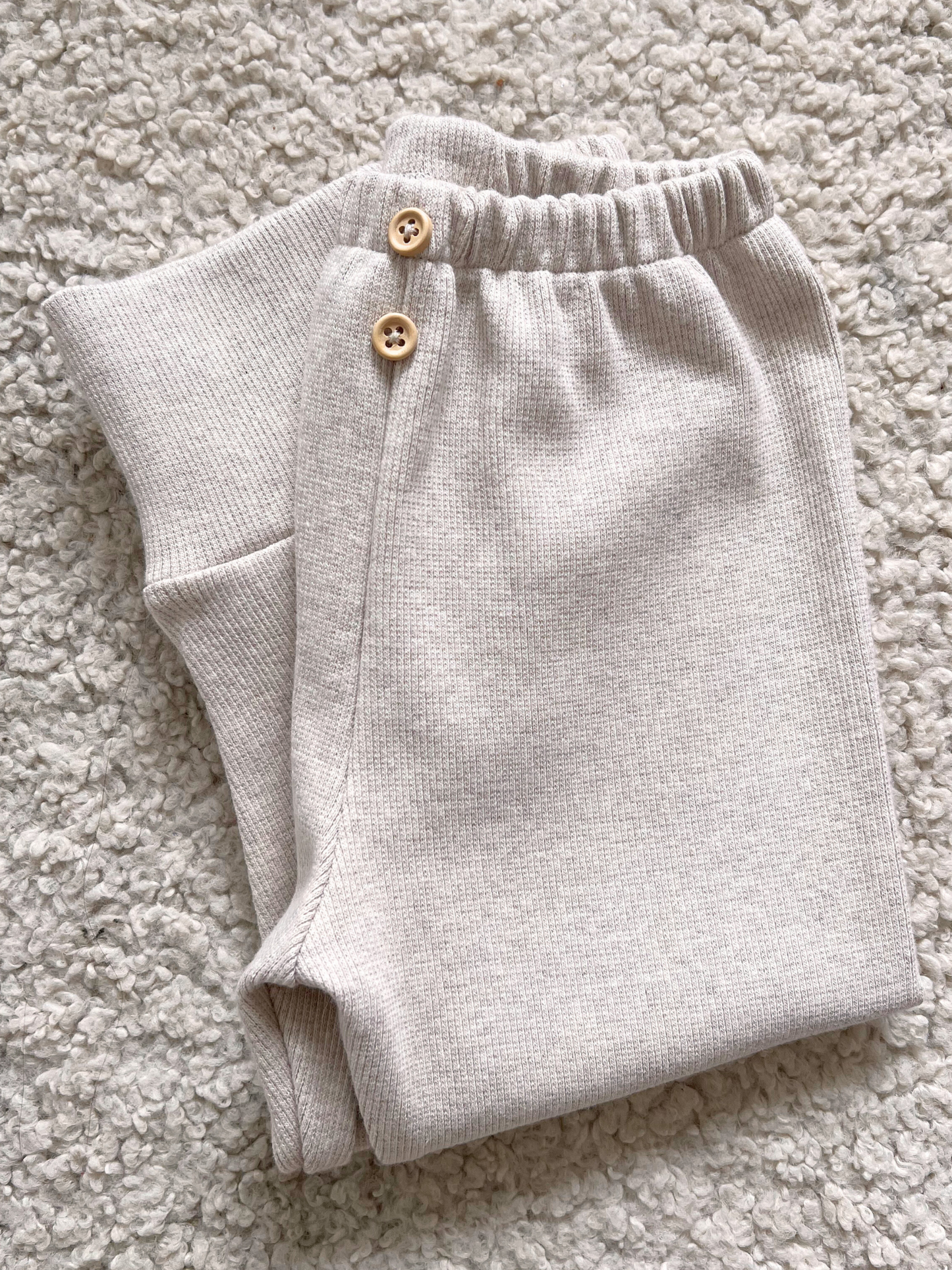 Legginsy z guzikami Beżowy Melanż