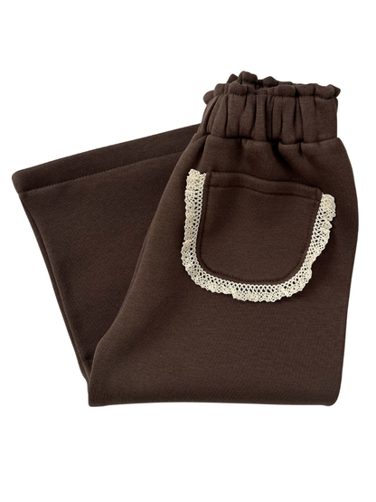 Brązowe spodnie dresowe