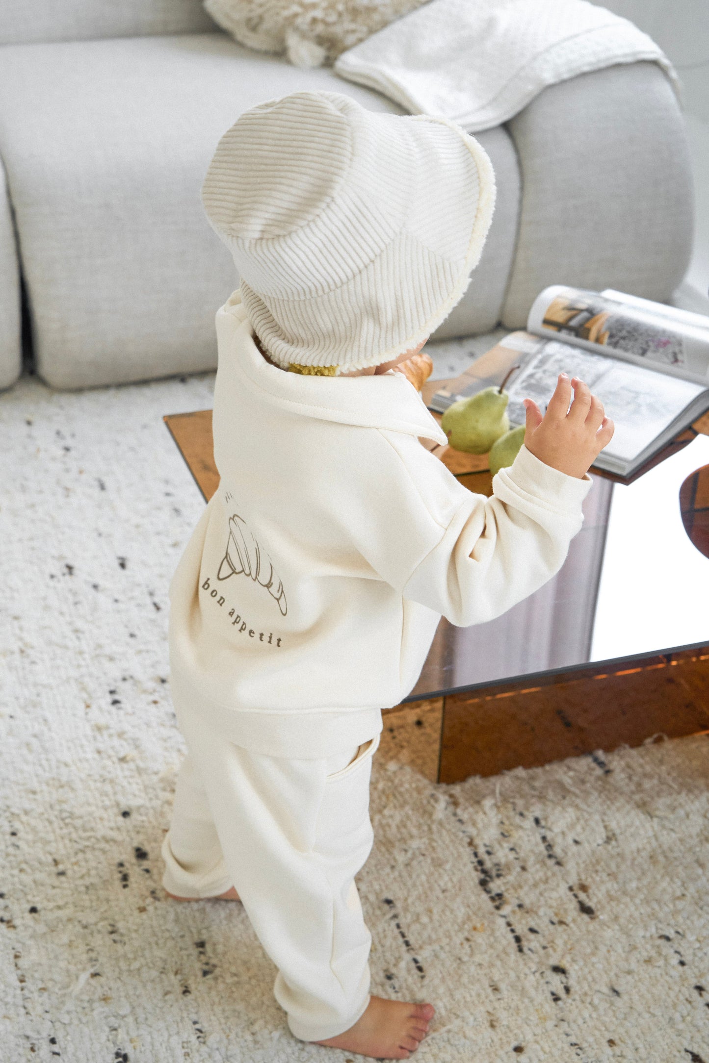 Dwustronny kapelusz w gruszki