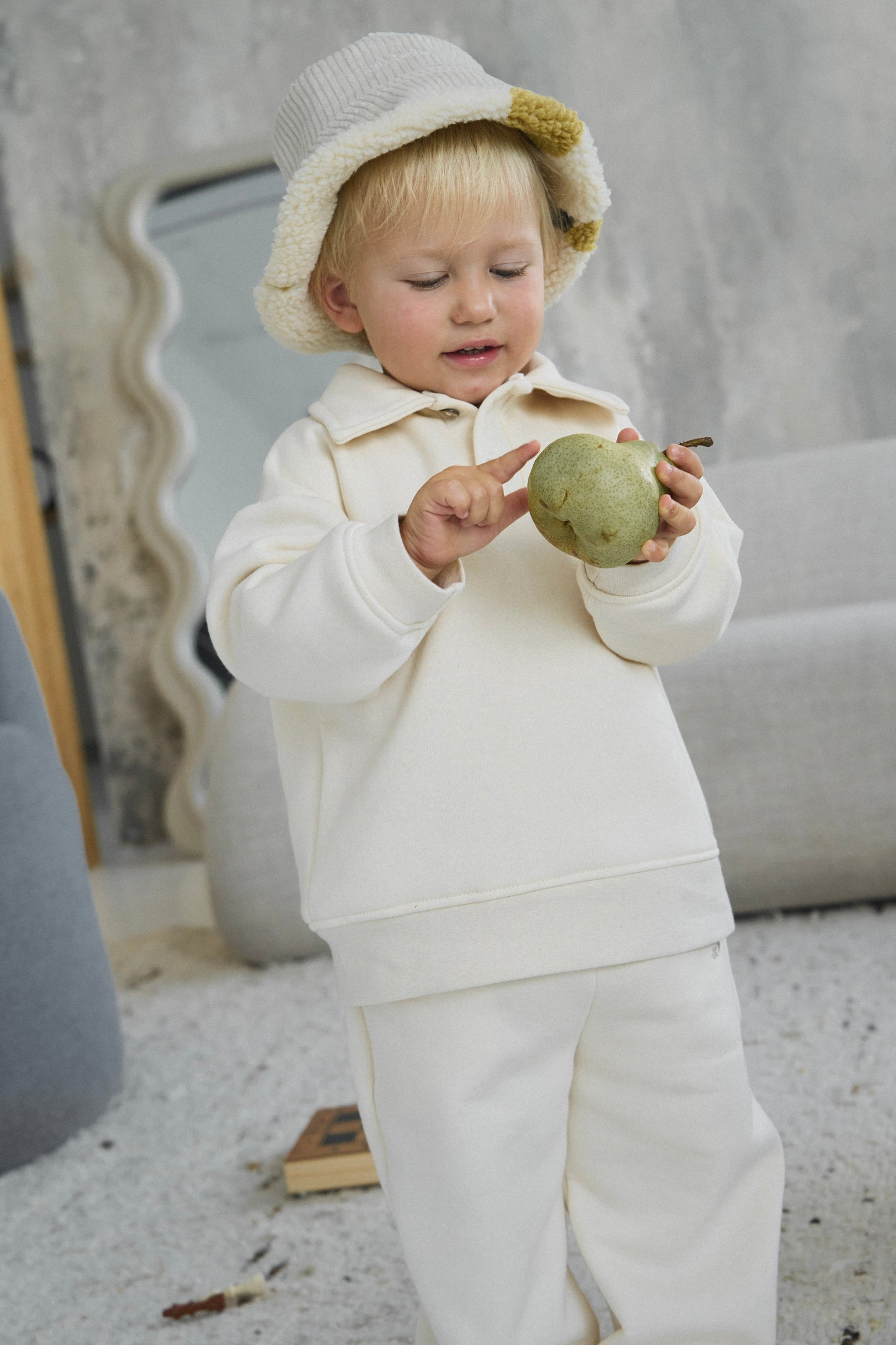 Dres z logo - kremowy