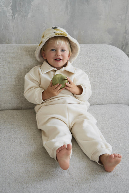 Dres z logo - kremowy