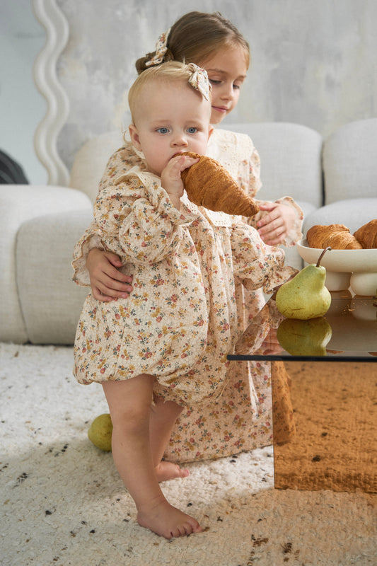 Rampers w kwiatuszki - 2 kolory