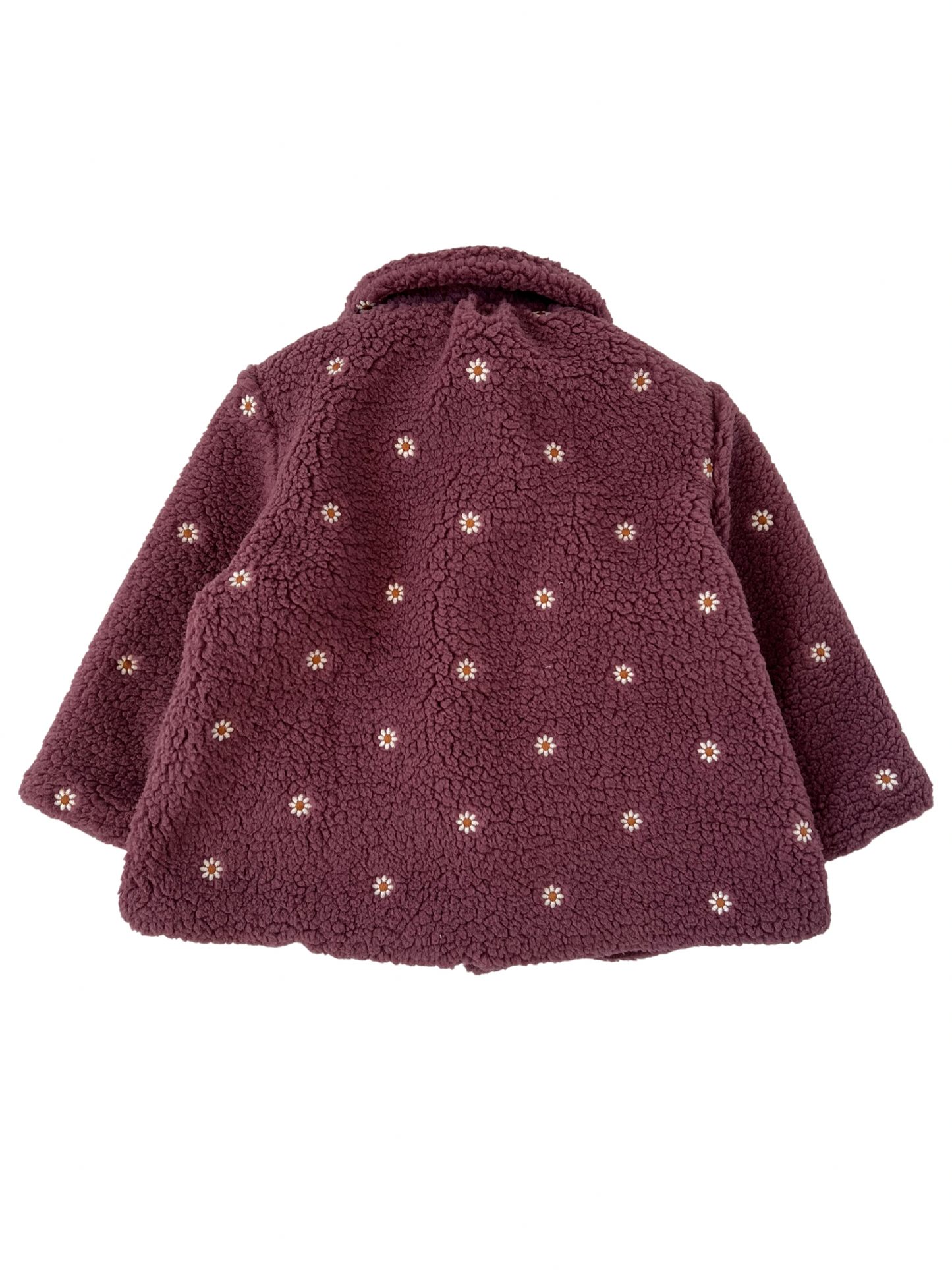 Burgundowy Płaszczyk/kurtka teddy z kołnierzykiem bebe- przedsprzedaż