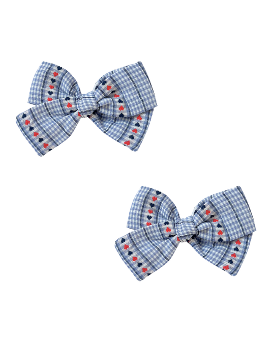 Kokardki serduszka - 2pack