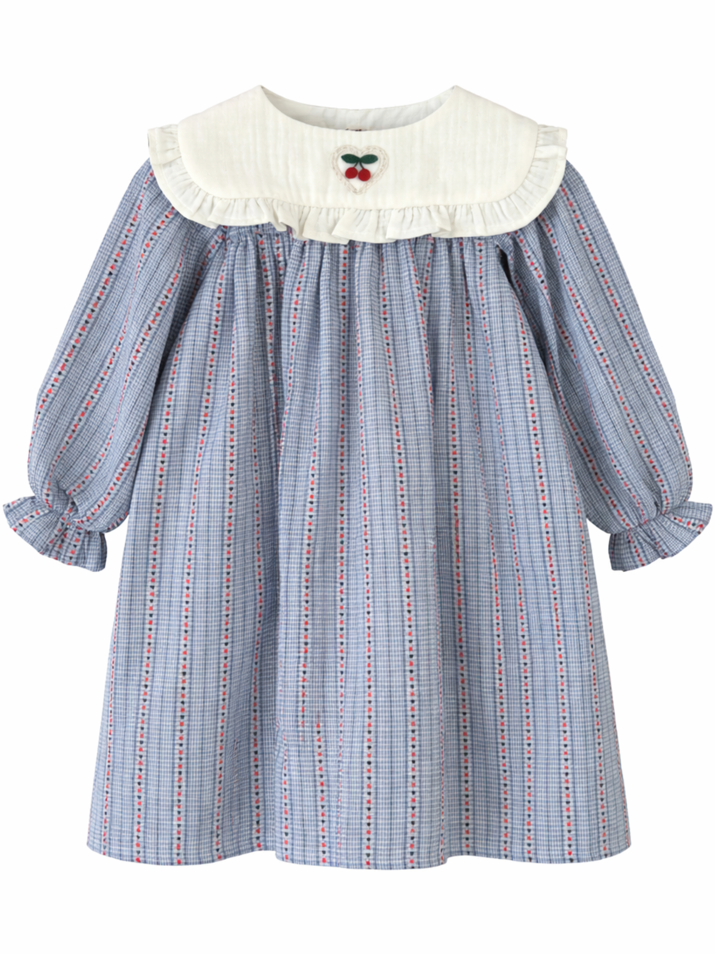 Sukienka w serduszka z wisienką mon chèri