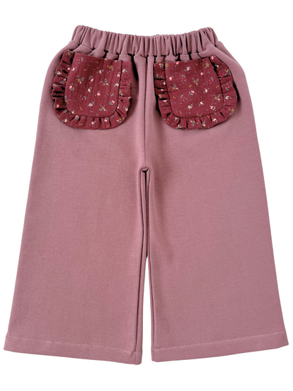 Dresowe kuloty z kontrastowymi kieszeniami