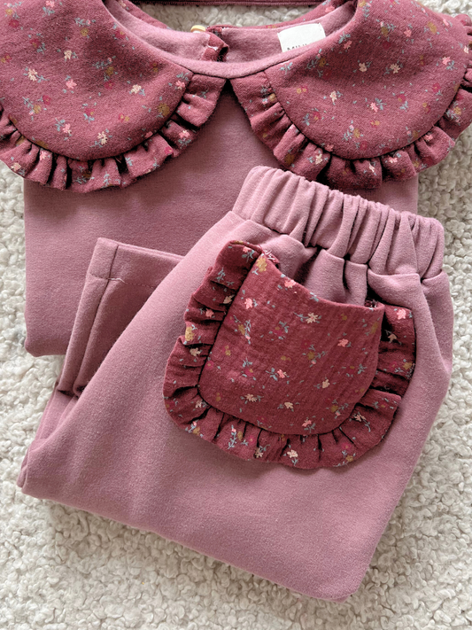 Dresowe kuloty z kontrastowymi kieszeniami