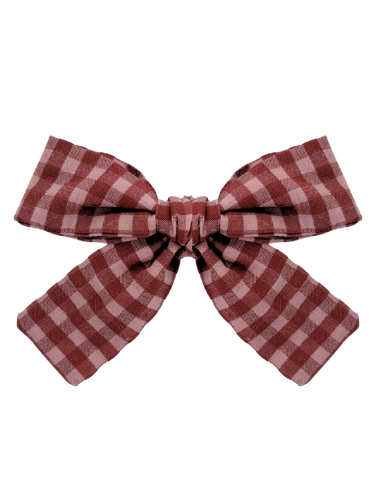 Kokardka w kratkę vichy