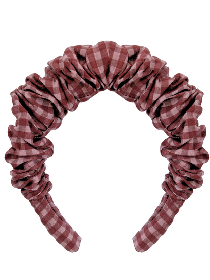 Opaska z marszczeniem vichy