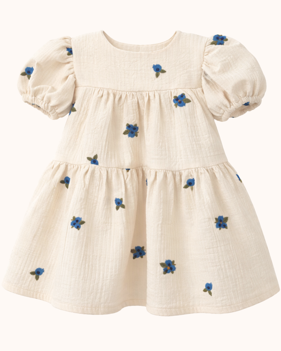 APRIL Sukienka haftowana berry