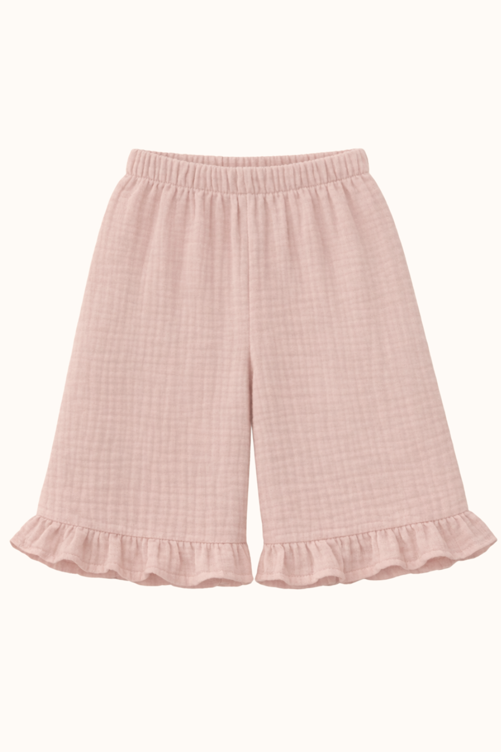 BASIC SPRING Muślinowe kuloty pudrowe