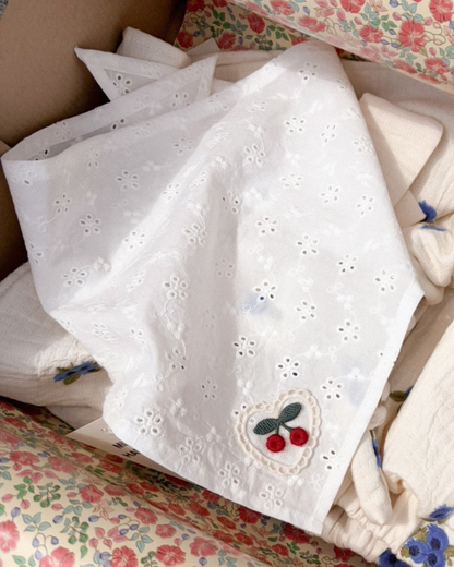 COTTON Chustka bawełniana z wisienką