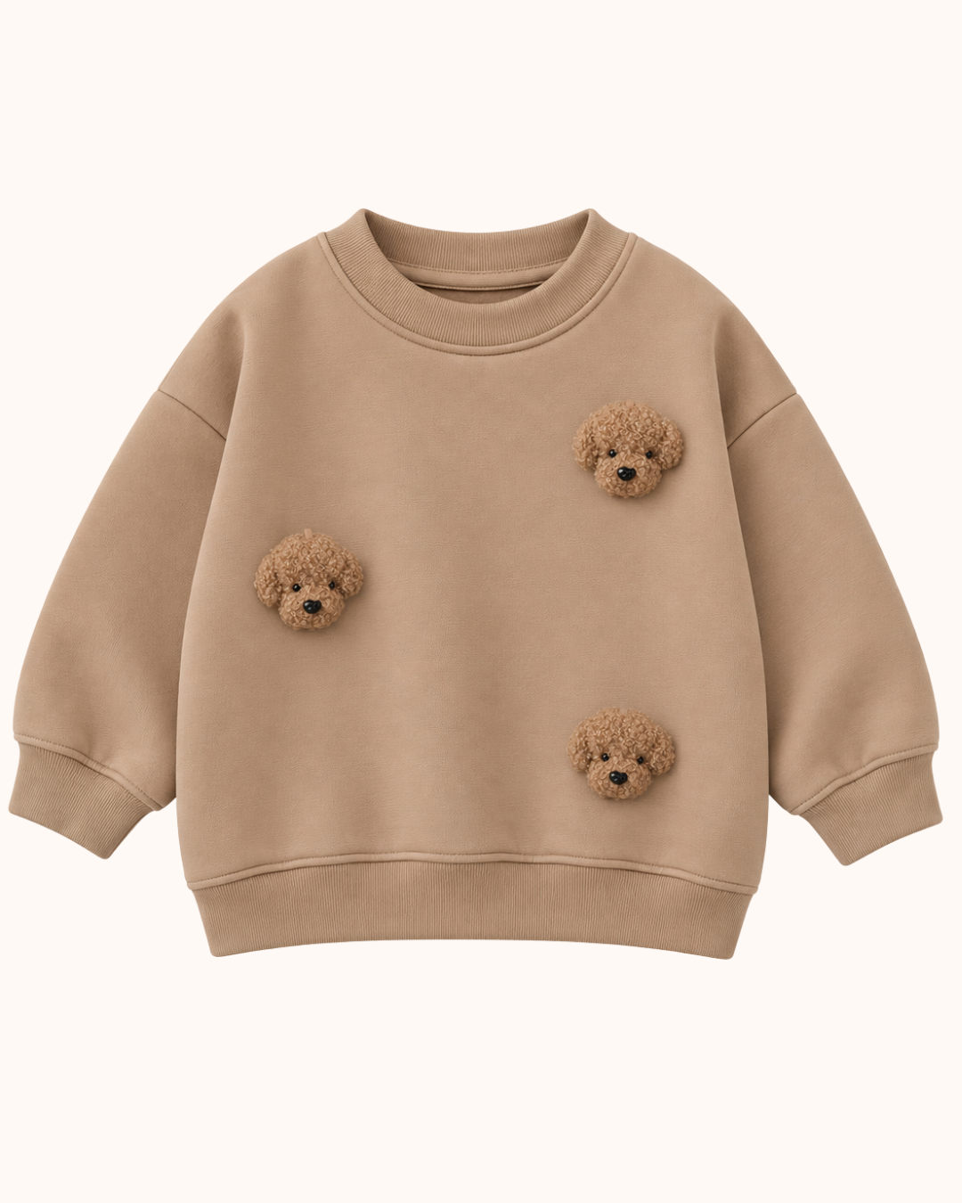 Bluza z aplikacjami - karmel Pan Potter Spaniel